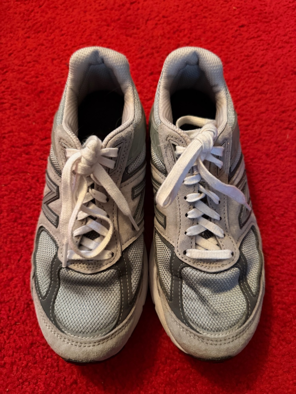 Iconic New Balance 990v6 Gray and White Athletic Sneakers